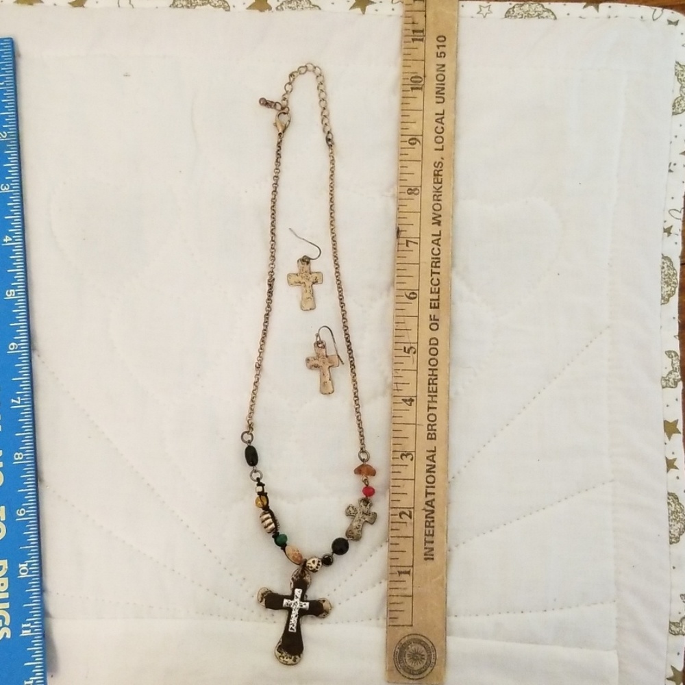 Necklace and matching earrings